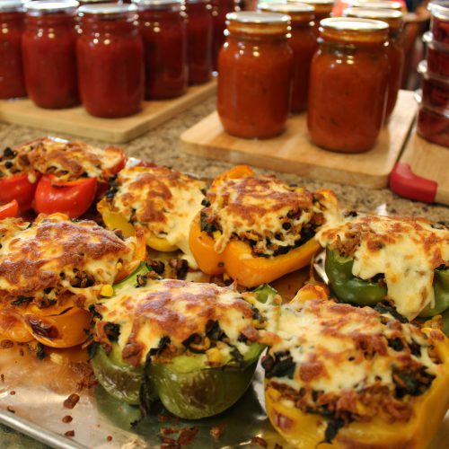 Garden Vegetable Stuffed Peppers