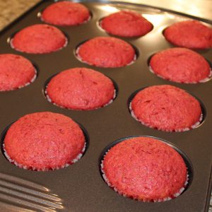 Baked Red Velvet Beet Cupcakes