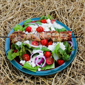 Pork Souvlaki Salad