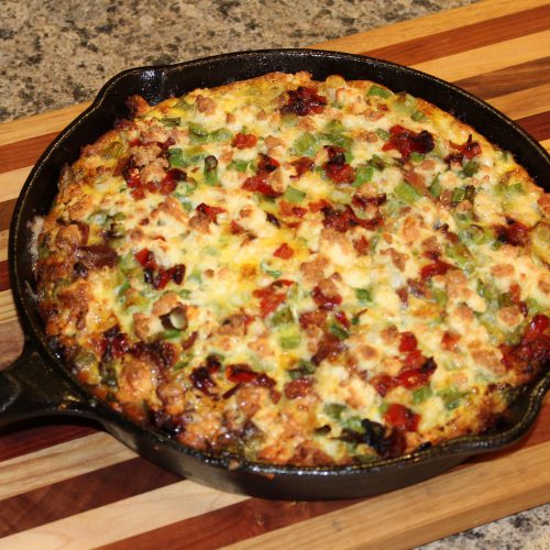 Potato Bacon Veggie Frittata