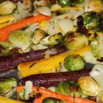 Roasted Carrots & Brussels Sprouts