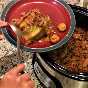 Slow Cooker Cabbage Bake