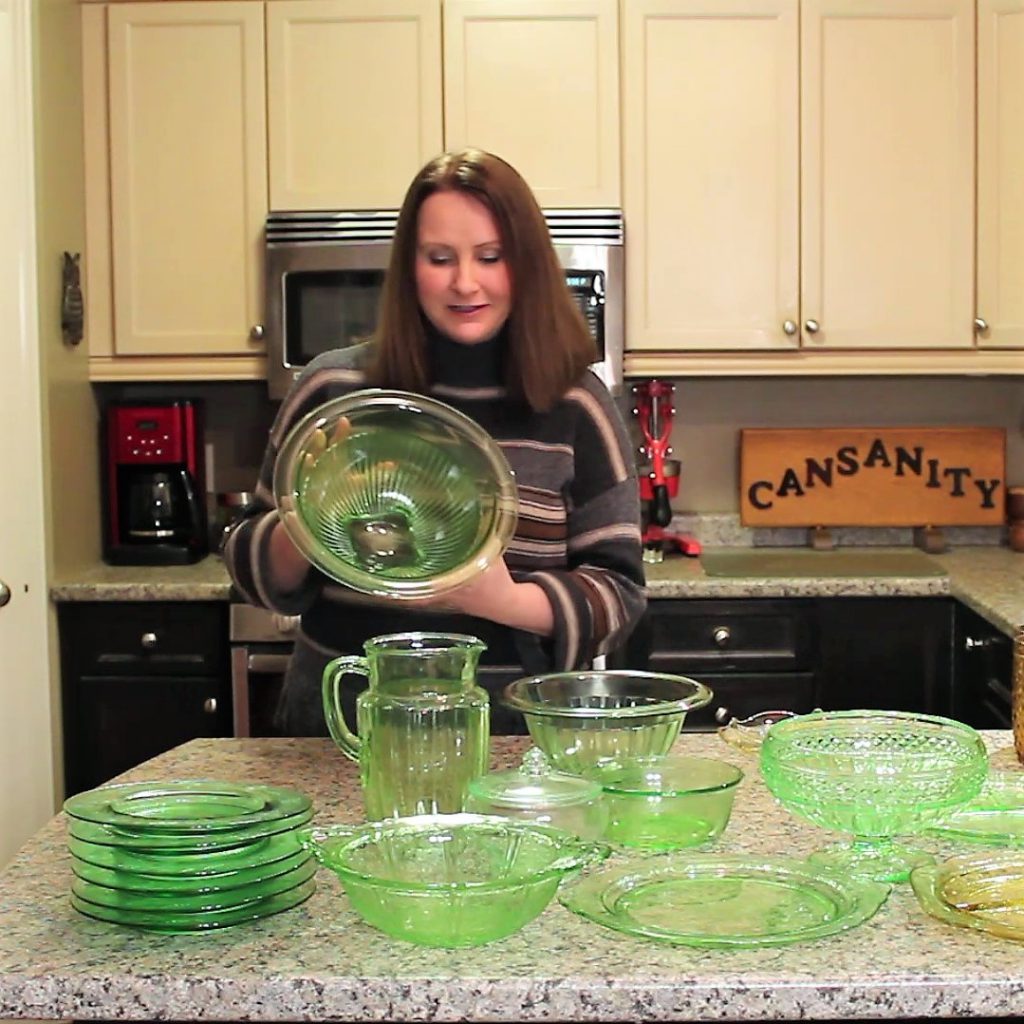 Uranium Glass dishes