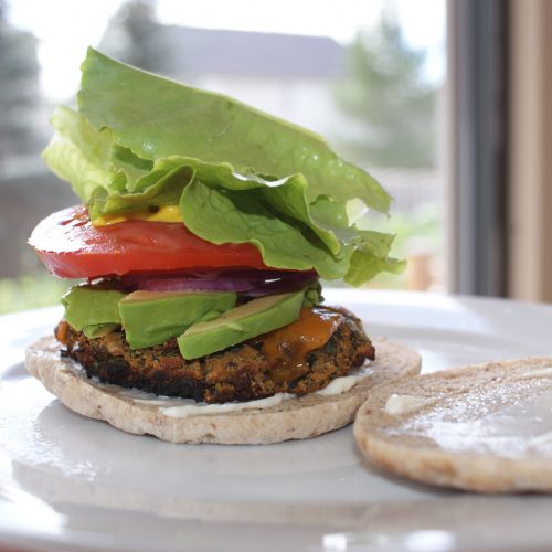 Black bean burger